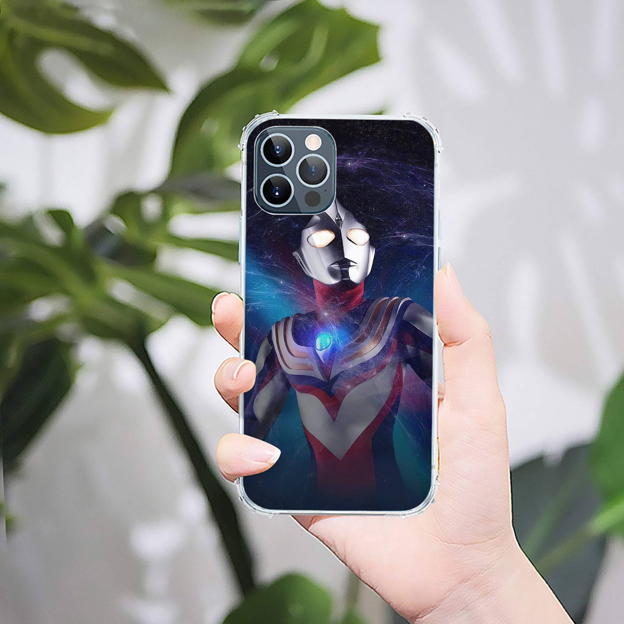 （画像用） ウルトラマン Ultraman 【iPhone 12シリーズ対応】透明スマホケース（クリアソフトケース）